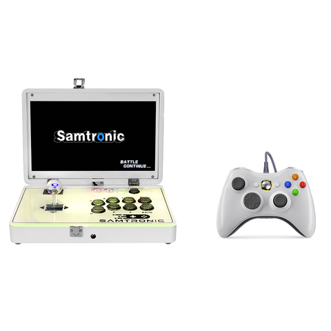 Folding 14-inch Deluxe Arcade Machine  (White)